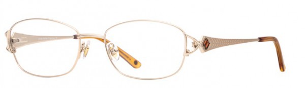 Laura Ashley Francine Eyeglasses, Satin Gold