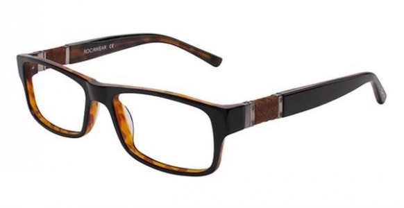 Rocawear R0235 Eyeglasses, OXTS Black/Luggage Leather