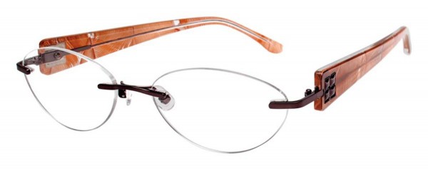 BCBGMAXAZRIA HOLLY Eyeglasses, Brown