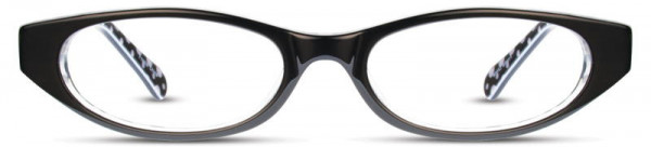 David Benjamin Confetti Eyeglasses, Black Crystal
