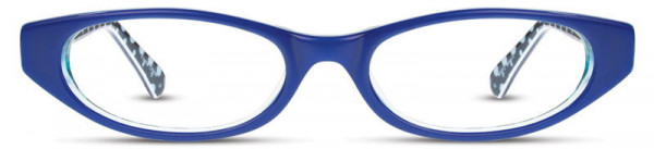 David Benjamin Confetti Eyeglasses, 3 - Navy / Aqua