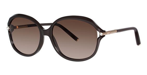 Nicole Miller Walker Sunglasses, C02 Chocolate Brown (Dark Brown Gradient)