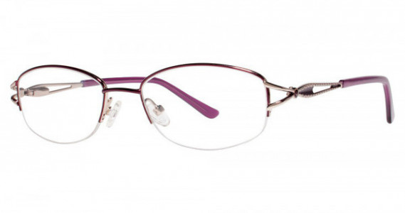 Genevieve NATASHA Eyeglasses, Purple/Gold