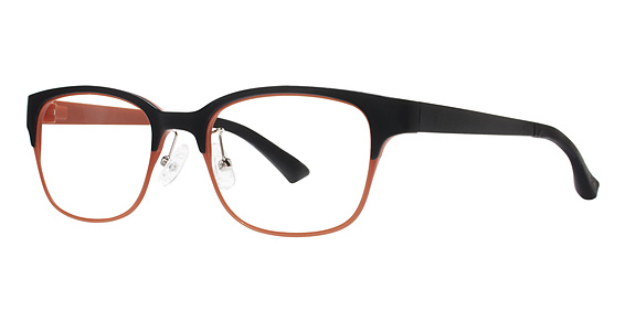 Modern Art A329 Eyeglasses, Matte Black/Red