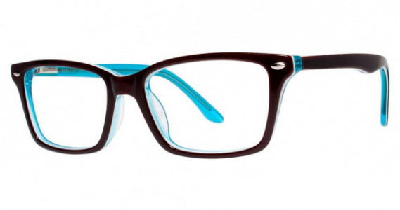 Modern Art A332 Eyeglasses, brown/blue