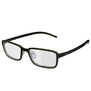 adidas A690 Lite Fit Full Rim SPX Eyeglasses, 6063 green matte