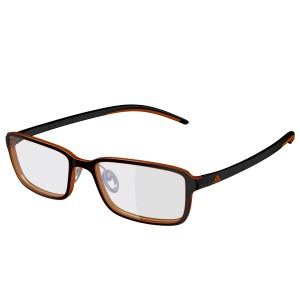 adidas A690 Lite Fit Full Rim SPX Eyeglasses, 6064 brown matte