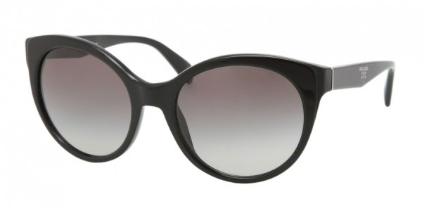 Prada PR 23OS Sunglasses, 1AB3M1 BLACK (BLACK)