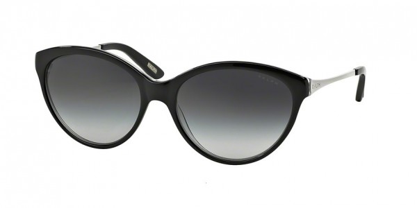 Ralph RA5154 Sunglasses, 541/11 BLACK/CRYSTAL (BLACK)