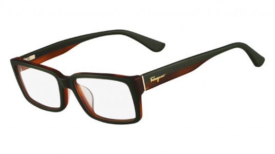 Ferragamo SF2624 Eyeglasses, 316 GREEN TORTOISE