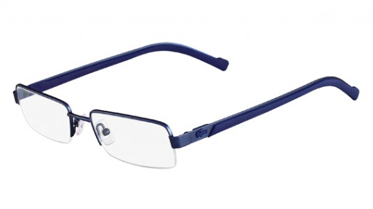Lacoste L2148 Eyeglasses, 414 SATIN BLUE