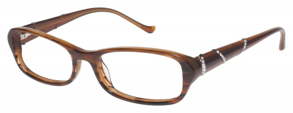 Tura R203 Eyeglasses, Brown Horn (BRN)