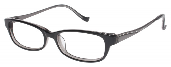 Tura R204 Eyeglasses, Black/Gun (BLK)