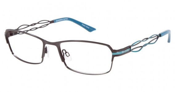 Brendel 902103 Eyeglasses, GUNMETAL/TURQUOISE (30)