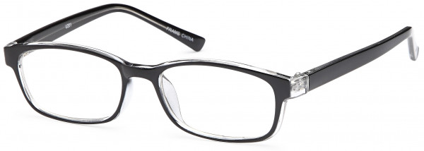 4U U 201 Eyeglasses, Black