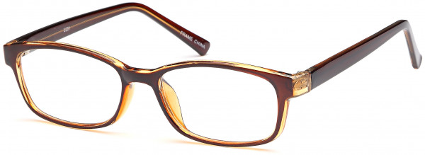4U U 201 Eyeglasses, Brown