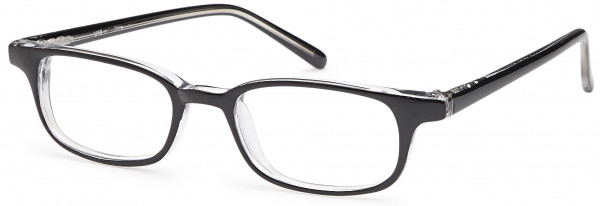 4U U 13 Eyeglasses, Black