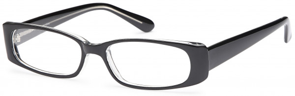 4U U 33 Eyeglasses, Black