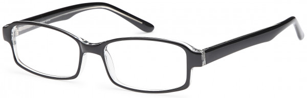 4U U 34 Eyeglasses, Black