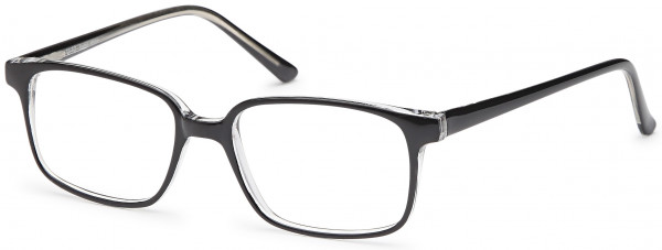 4U U 40 Eyeglasses, Black