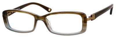 Liz Claiborne Liz Claiborne 393 Eyeglasses, 0JKK(00) Brown Azure