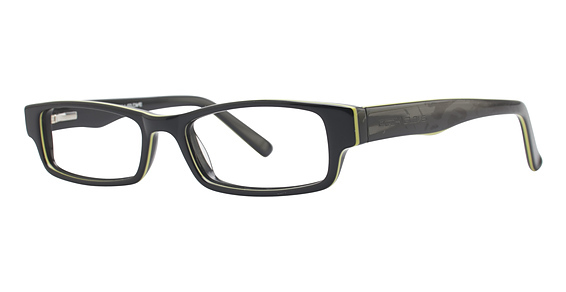Body Glove BB113 Eyeglasses, BLK Black with Yellow Stripe