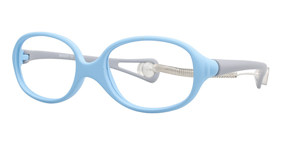 Menizzi M3006K Eyeglasses, Mat Light Blue/Mat Grey
