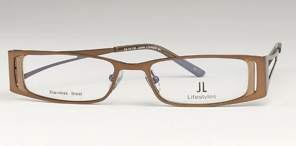 John Lennon JL1016 Eyeglasses, 1-Dark Pewter/Light Pewter