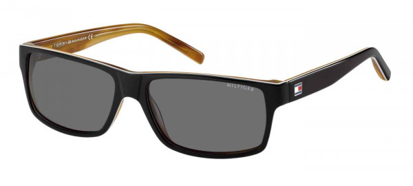 Tommy Hilfiger TH 1042/N/S Sunglasses, 0UNO BLACKWHITEHORN