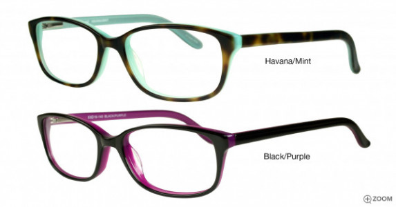 Bulova Ixtapa Eyeglasses, Black/Purple