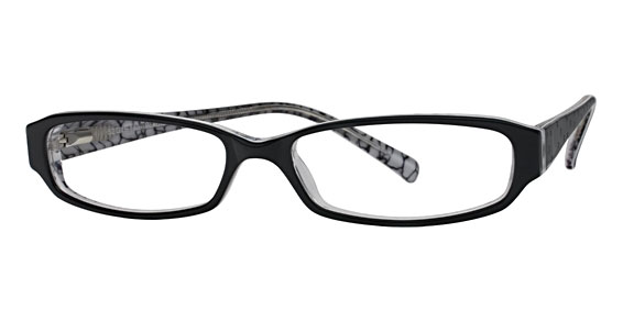 Bulova Cypress Eyeglasses, Black/White