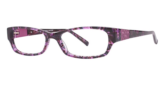 Caravelle by Bulova Ely Eyeglasses, Purple Tortoise