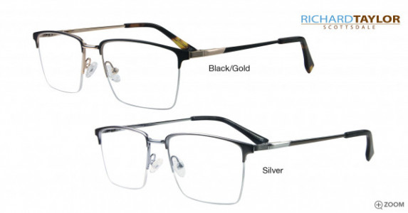 Richard Taylor Gene Eyeglasses, Black/Gold