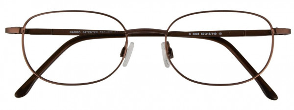 Cargo C5034 Eyeglasses, 010 - Satin Dark Brown