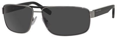 HUGO BOSS Black Boss 0485/S Sunglasses, 085K(TD) Ruthenium