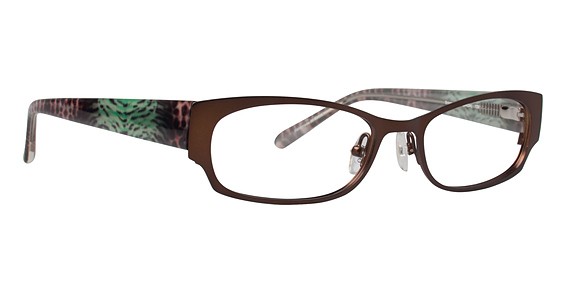 XOXO Wild Side Eyeglasses, BRGN Brown Green