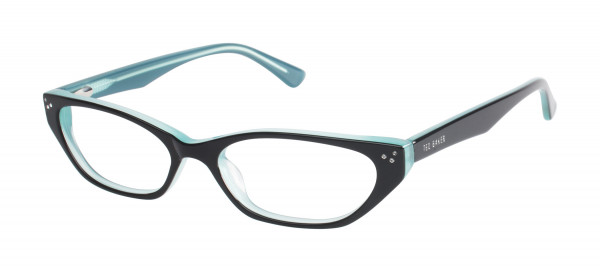 Ted Baker B702 Eyeglasses, Black/Aqua (BLK)