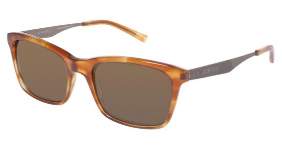 Ted Baker B604 Sunglasses, Amber Horn (HON)