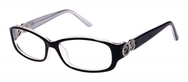 Tura R508 Eyeglasses, Black/Silver (BLK)
