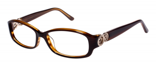 Tura R508 Eyeglasses, Brown/Gold (BRN)