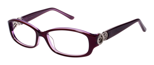 Tura R508 Eyeglasses, Purple/Silver (PUR)