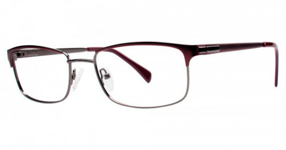 U Rock U763 Eyeglasses, Matte Burgundy/Gunmetal