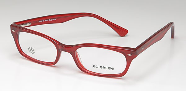 Go Green GG60 Eyeglasses, Burgundy