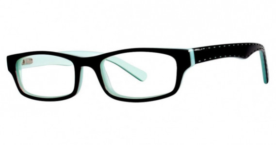 Fashiontabulous 10x230 Eyeglasses, black/mint