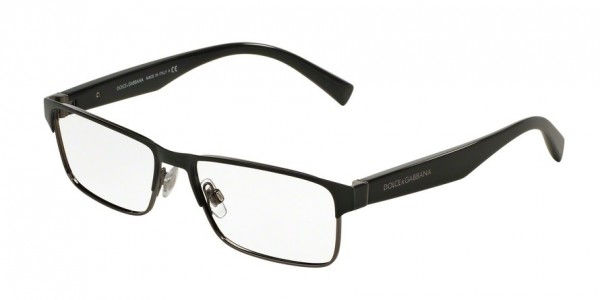 Dolce & Gabbana DG1232 TAILORING Eyeglasses, 01 BLACK/GUNMETAL (BLACK)