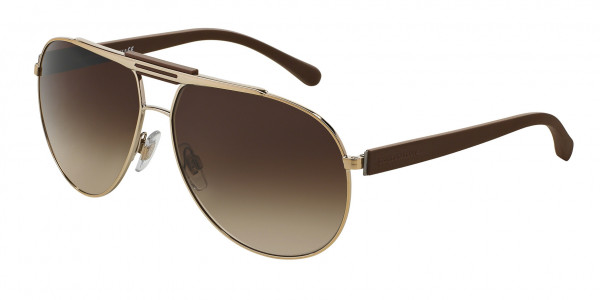 Dolce & Gabbana DG2119 OVER MOLDED RUBBER Sunglasses, 119013 PALE GOLD (GOLD)
