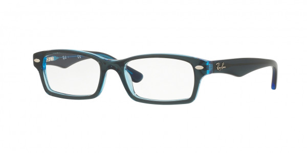 Ray-Ban Junior RY1530 Eyeglasses, 3667 BLUE ON BLUE FLUO (BLUE)