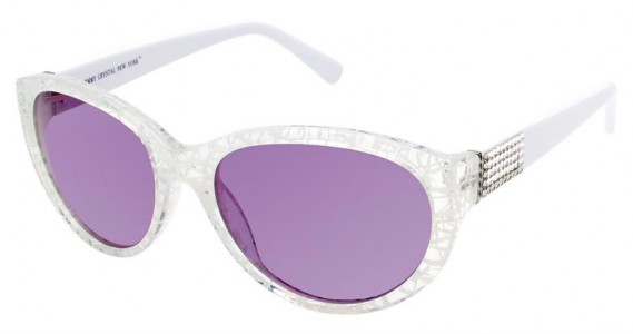 Jimmy Crystal JCS601 Sunglasses, White