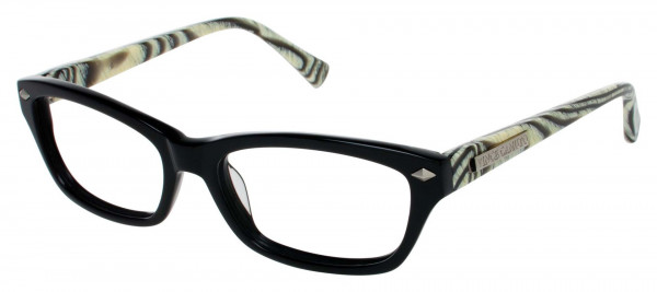 Vince Camuto VO051 Eyeglasses, OXHR BLACK/BUFFALO HORN