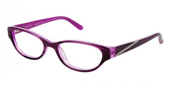 Jessica Simpson J881 Eyeglasses, PUR Berry